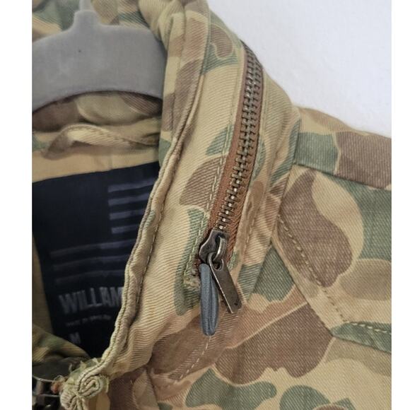 William Rast Jacket Mens Medium Camo Camouflage Field Utility Pockets Cargo Hood - Picture 5 of 13